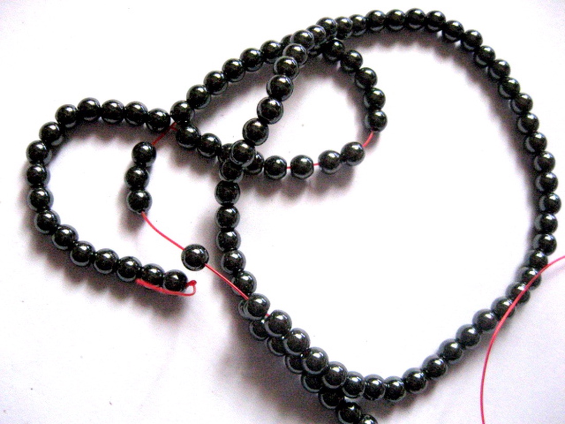 Sirag margele hematit  sfere 51447 - accessorii și unelte - mărgea, componente de bijuterii - piatră prețioasă - Artynos.ro