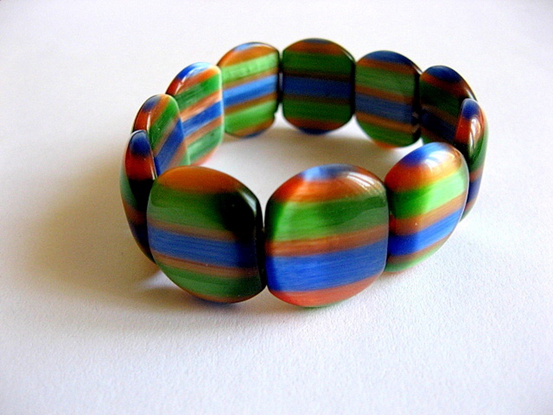 margele ochi de pisica verde, maro si albatru 22983 - accessorii și unelte - mărgea, componente de bijuterii - piatră prețioasă - Artynos.ro