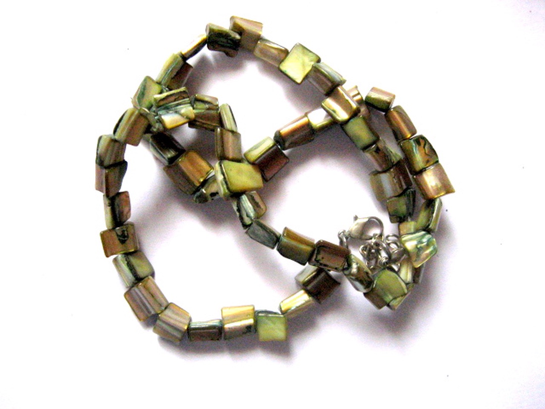 Sirag sidef  neregulat verde 51540 - accessorii și unelte - mărgea, componente de bijuterii - piatră prețioasă - Artynos.ro