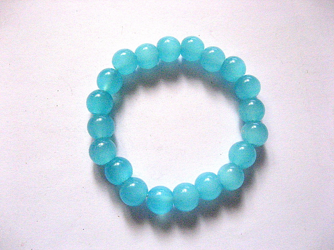 margele sticla bleu turcoaz 51440 - accessorii și unelte - mărgea, componente de bijuterii - lentile din sticlă - Artynos.ro