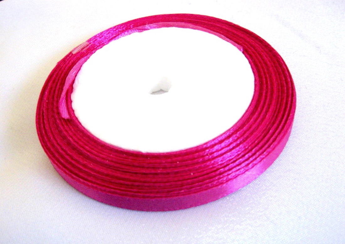 Panglica satin roz/magenta 10 mm 51887 - accessorii și unelte - mercerie - panglică, curea - Artynos.ro
