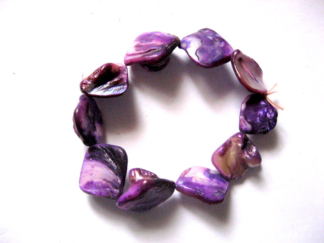 Sirag sidef  neregulat mov 51544 - accessorii și unelte - mărgea, componente de bijuterii - piatră prețioasă - Artynos.ro