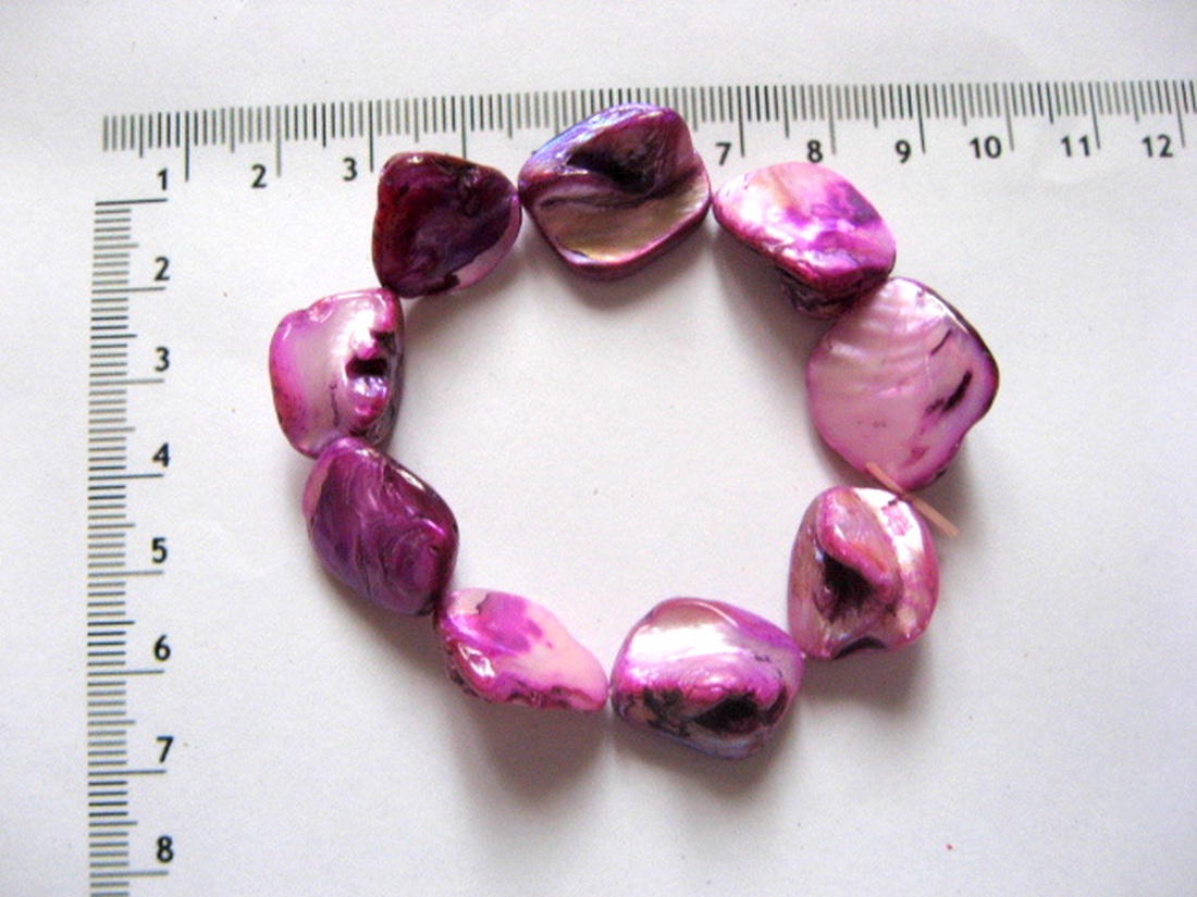 Sirag sidef  neregulat ciclam 51966 - accessorii și unelte - mărgea, componente de bijuterii - piatră prețioasă - Artynos.ro