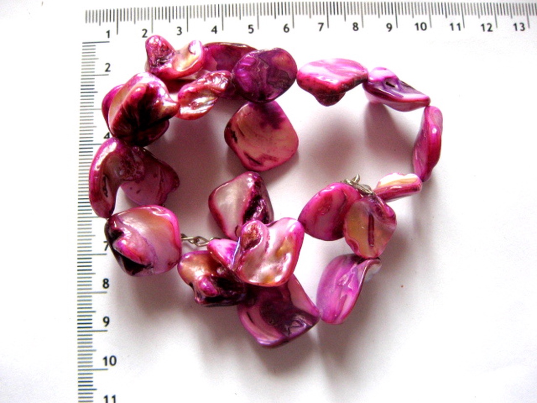 Sirag sidef  neregulat ciclam 51964 - accessorii și unelte - mărgea, componente de bijuterii - piatră prețioasă - Artynos.ro