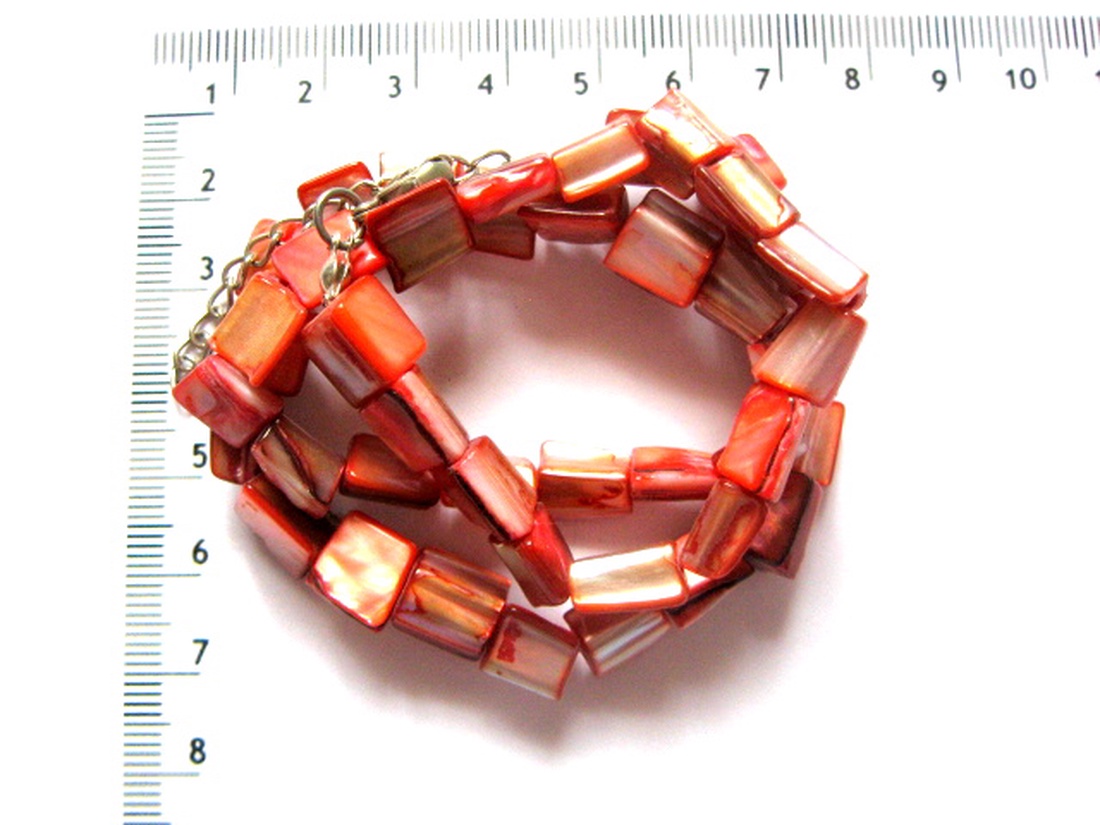 Sirag sidef  neregulat rosu 51959 - accessorii și unelte - mărgea, componente de bijuterii - piatră prețioasă - Artynos.ro