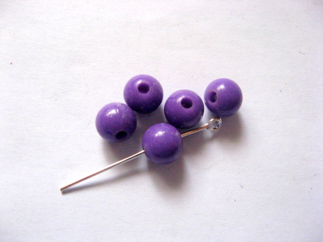 margele  acrilice mov 51570 - accessorii și unelte - mărgea, componente de bijuterii - mărgea din plastic - Artynos.ro