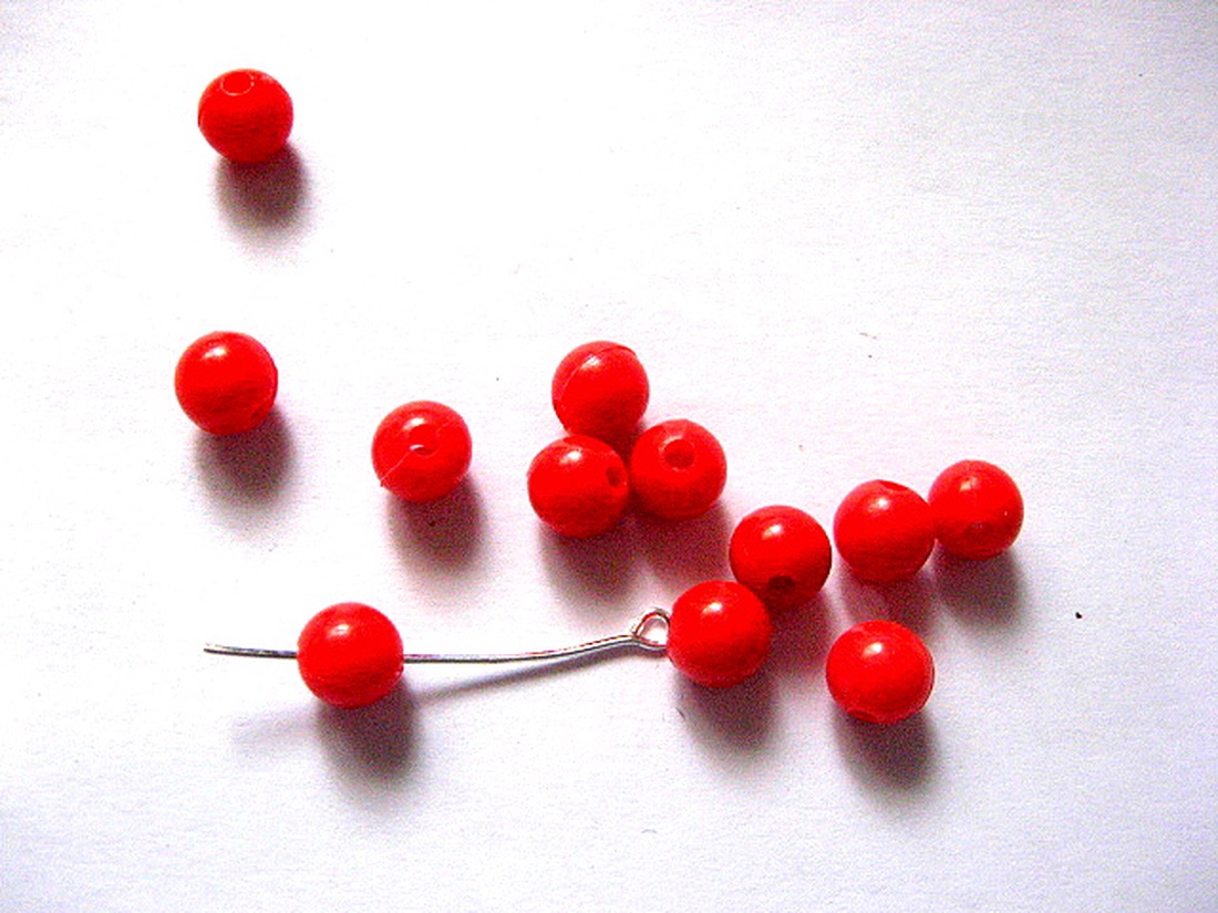 margele  acrilice rosii 51571 - accessorii și unelte - mărgea, componente de bijuterii - mărgea din plastic - Artynos.ro