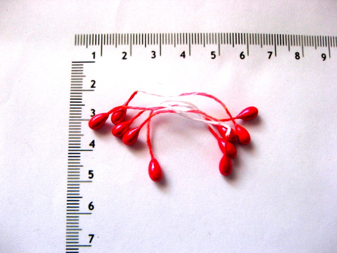 Stamine artificiale decorative, rosii 51942 - casă & stil de viață - decorațiuni de casă - accesorii florale - buchete de flori - Artynos.ro