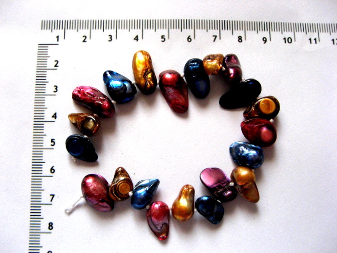 Sirag perle naturale neregulate multicolore 52007 - accessorii și unelte - mărgea, componente de bijuterii - piatră prețioasă - Artynos.ro