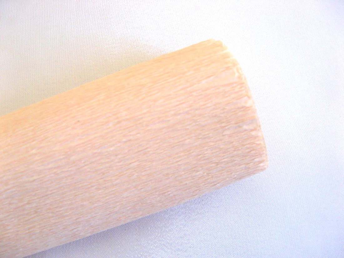 Hartie creponata floristica maro deschis 51872 - accessorii și unelte - hârtie - hârtie decorativă - Artynos.ro