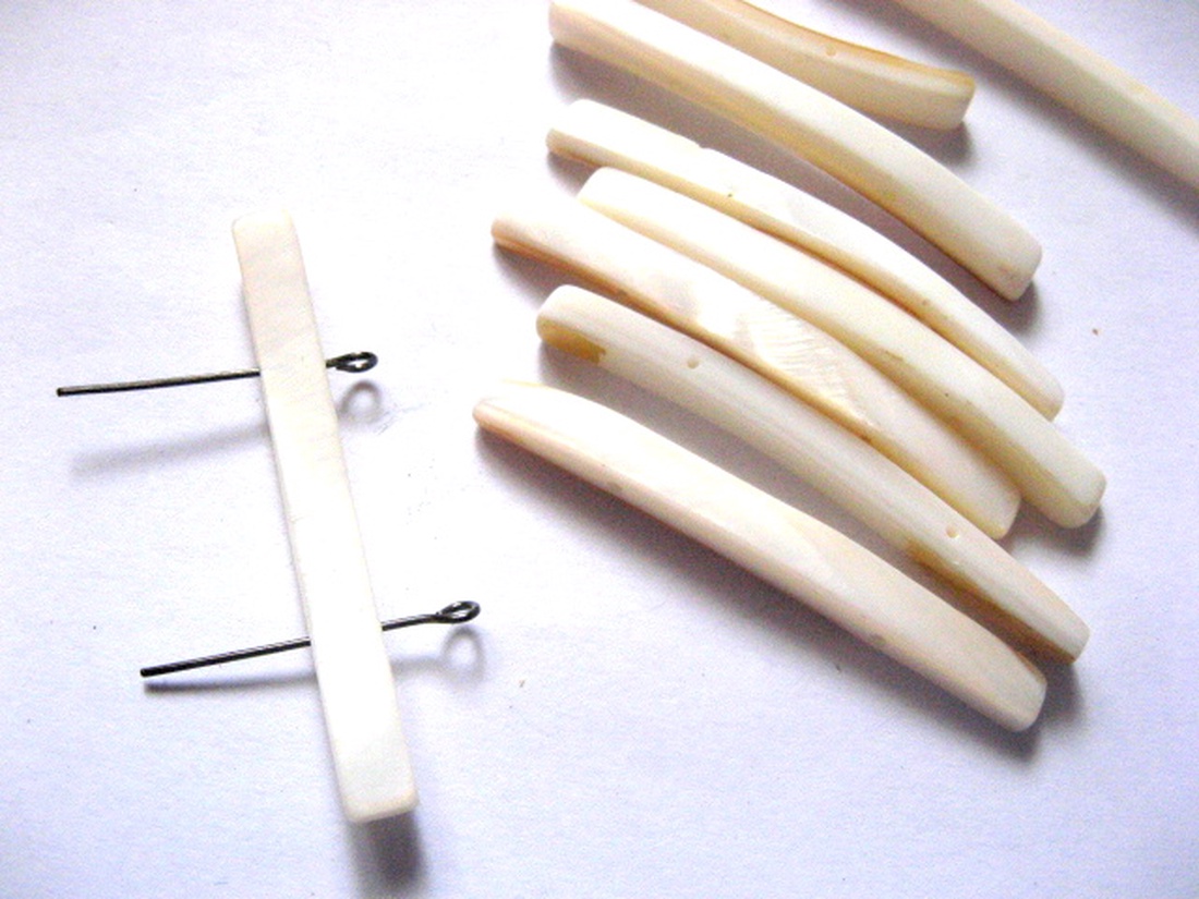 sidef alb baghete 51548 - accessorii și unelte - mărgea, componente de bijuterii - piatră prețioasă - Artynos.ro