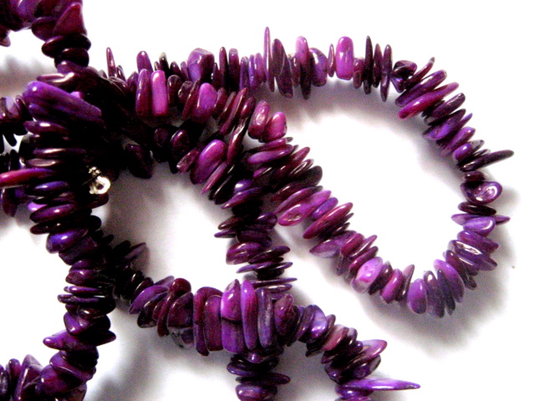 Sirag sidef  neregulat mov 51536 - accessorii și unelte - mărgea, componente de bijuterii - piatră prețioasă - Artynos.ro