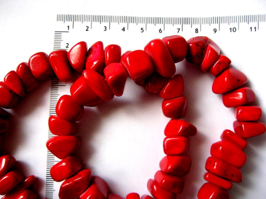 margele nugget mari coral vops:it 51820 - accessorii și unelte - mărgea, componente de bijuterii - piatră prețioasă - Artynos.ro