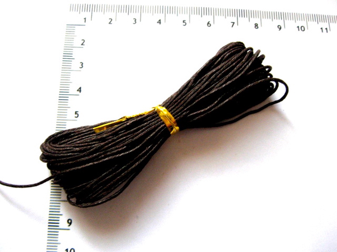 Ață cerată din bumbac negru 52304 - accessorii și unelte - material de împachetare - șnur - Artynos.ro