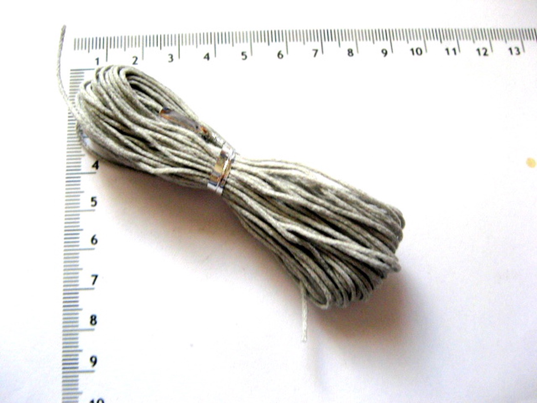 Ață cerată din bumbac gri 52306 - accessorii și unelte - material de împachetare - șnur - Artynos.ro