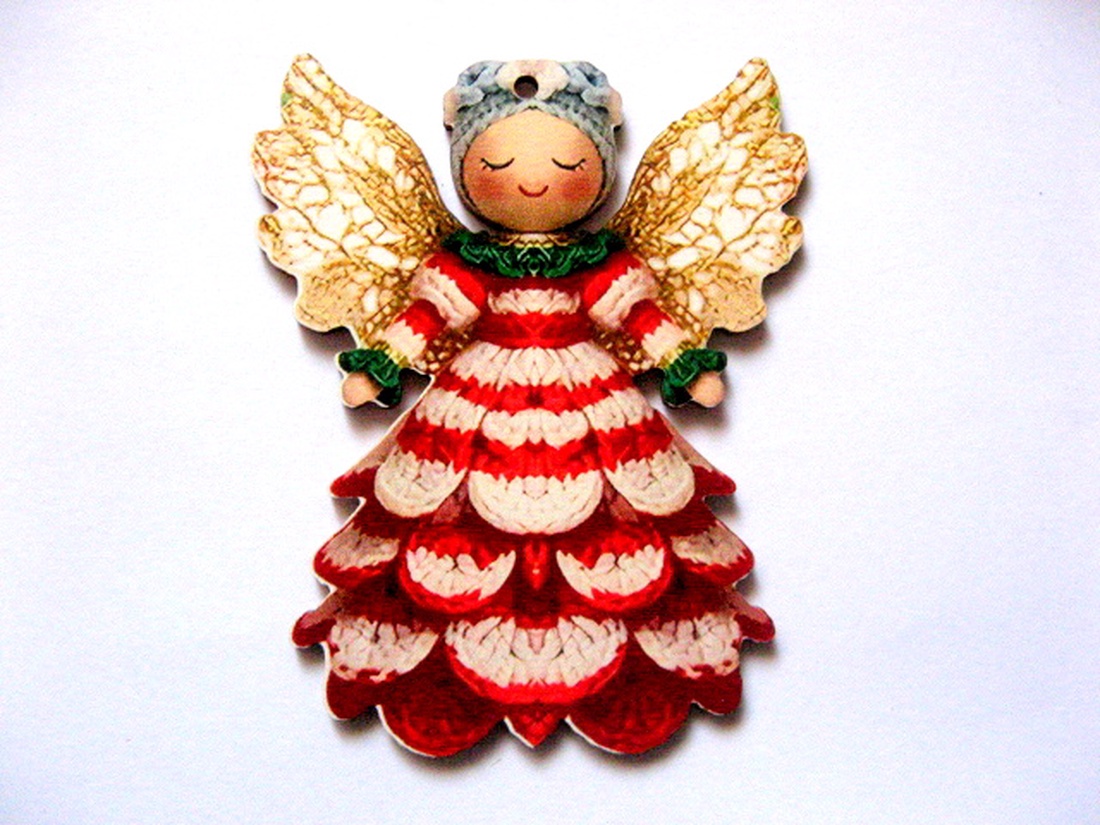 figurine lemn cu ingeras 51022 - accessorii și unelte - accesorii decorative - figurine - Artynos.ro