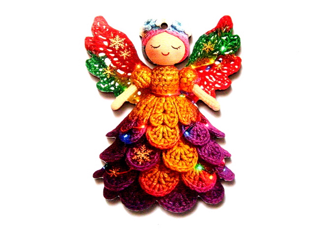 figurine lemn cu ingeras 51024 - accessorii și unelte - accesorii decorative - figurine - Artynos.ro
