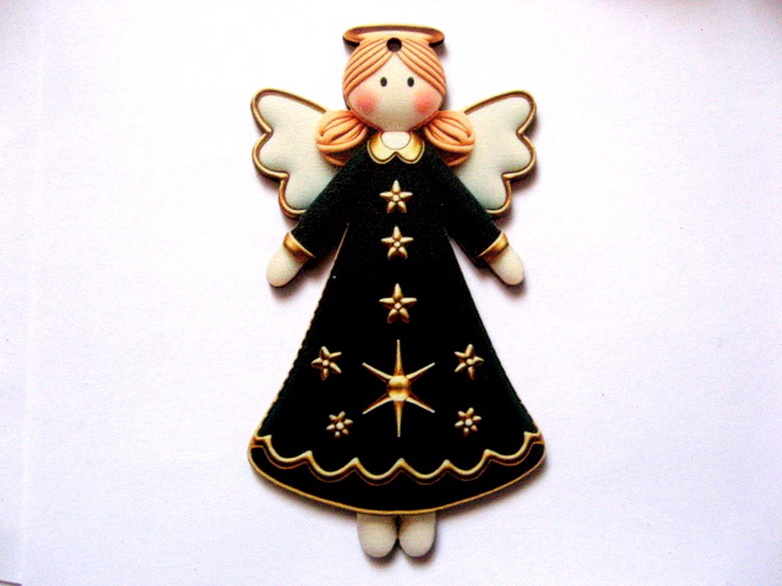 figurine lemn cu ingeras 51014 - accessorii și unelte - accesorii decorative - figurine - Artynos.ro