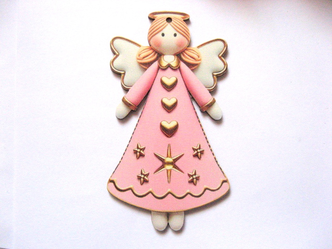 figurine lemn cu ingeras 51026 - accessorii și unelte - accesorii decorative - figurine - Artynos.ro
