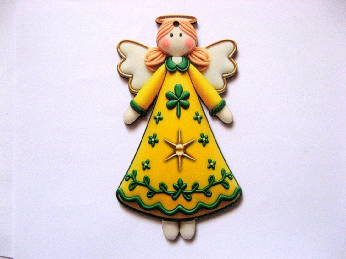 figurine lemn cu ingeras 51017 - accessorii și unelte - accesorii decorative - figurine - Artynos.ro