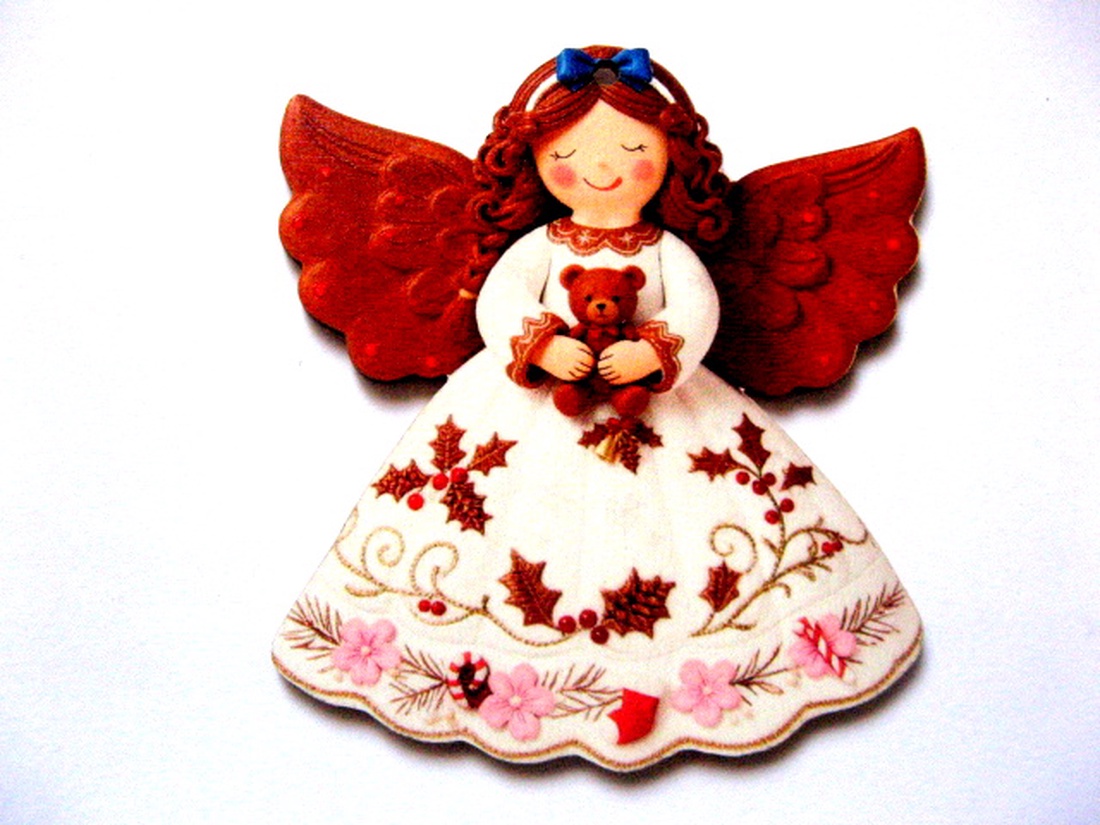 figurine lemn cu ingeras 51006 - accessorii și unelte - accesorii decorative - figurine - Artynos.ro