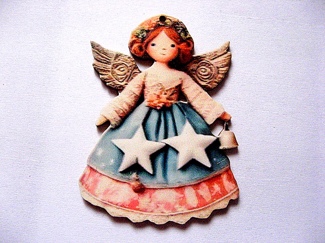figurine lemn cu ingeras 51080 - accessorii și unelte - accesorii decorative - figurine - Artynos.ro