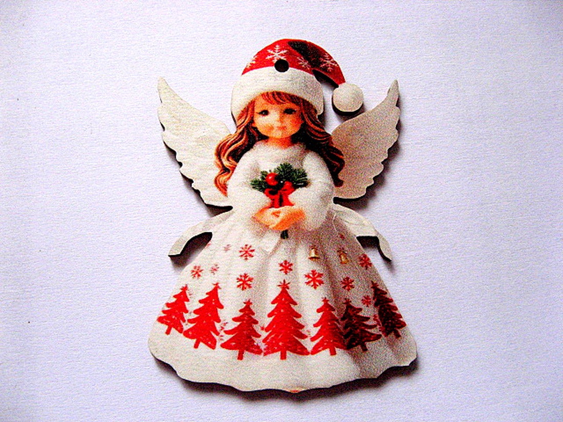 figurine lemn cu ingeras 51092 - accessorii și unelte - accesorii decorative - figurine - Artynos.ro
