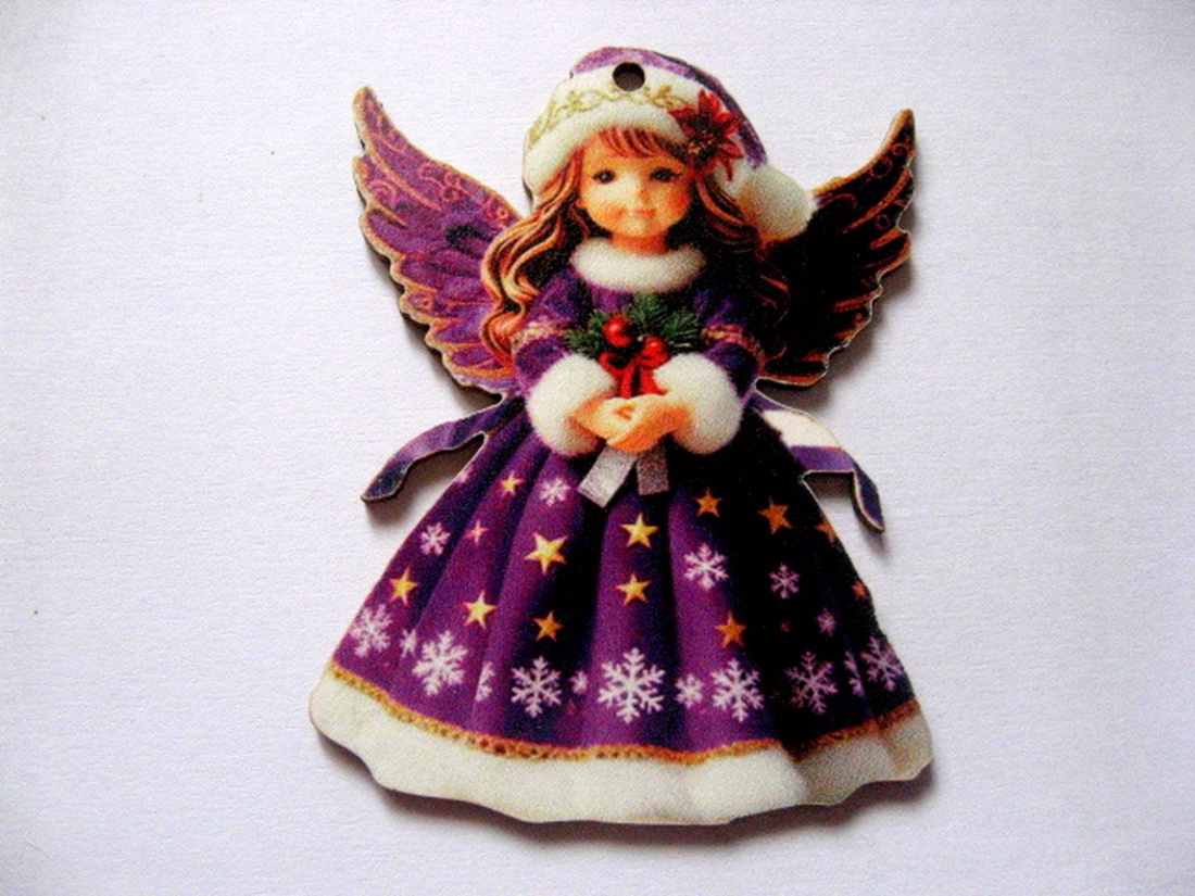 figurine lemn cu ingeras 51093 - accessorii și unelte - accesorii decorative - figurine - Artynos.ro