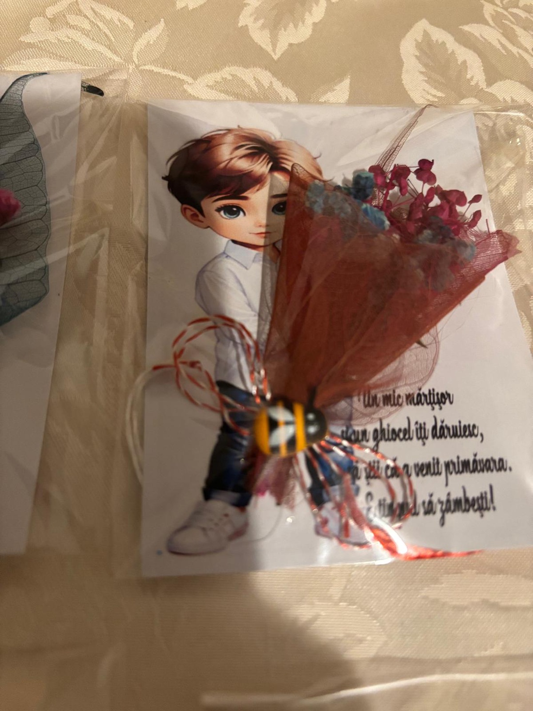 Mărțișoare Martie hand made,flori criogenate  - bijuterii - mărțișor - Artynos.ro