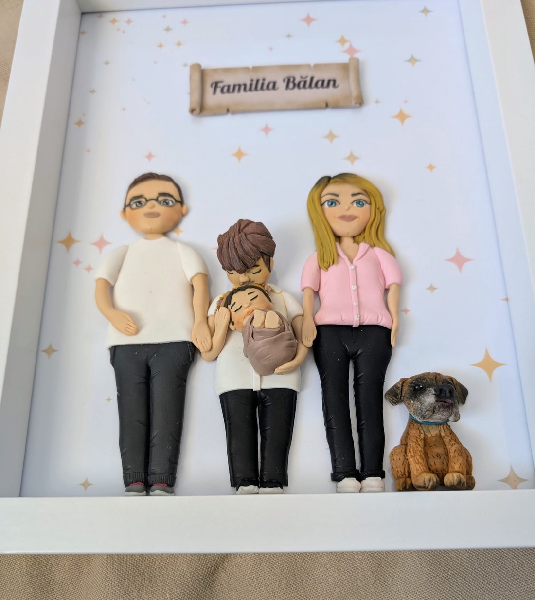 Tablou personalizat cu figurine modelate din lut polimeric - Familia - casă & stil de viață - accesorii pentru decorat casa - picturi murale - panouri și tablouri, panouri decorative - Artynos.ro Tablou personalizat cu figurine modelate din lut polimeric - Familia - casă & stil de viață - accesorii pentru decorat casa - picturi murale - panouri și tablouri, panouri decorative - Artynos.ro