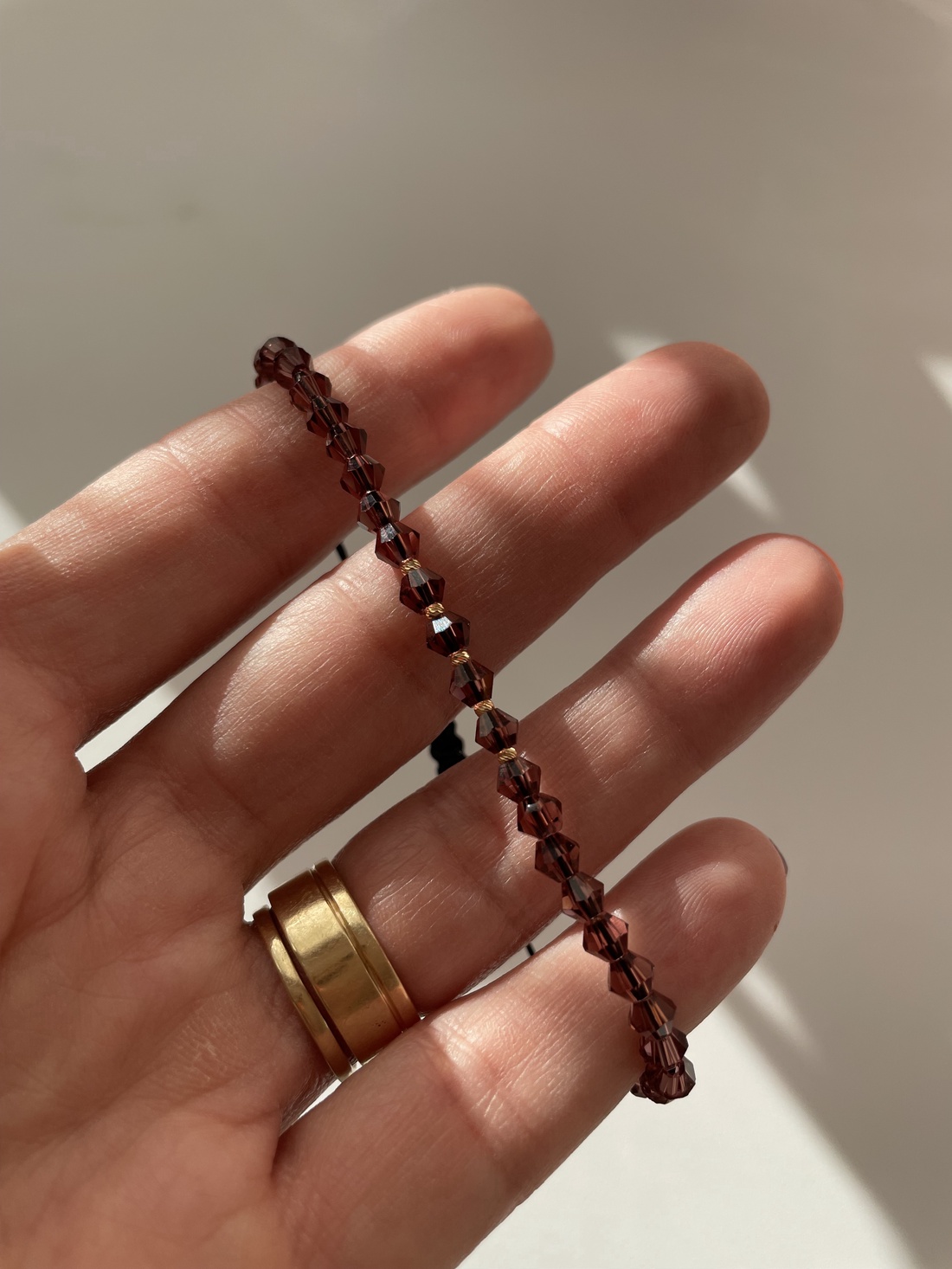 Brățară cu mărgele si bile de aur - bijuterii - brățări - brățări din aur - Artynos.ro