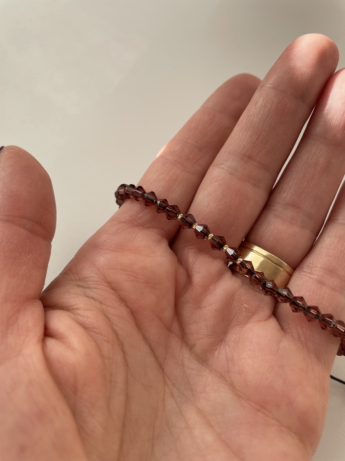 Brățară cu mărgele si bile de aur - bijuterii - brățări - brățări din aur - Artynos.ro