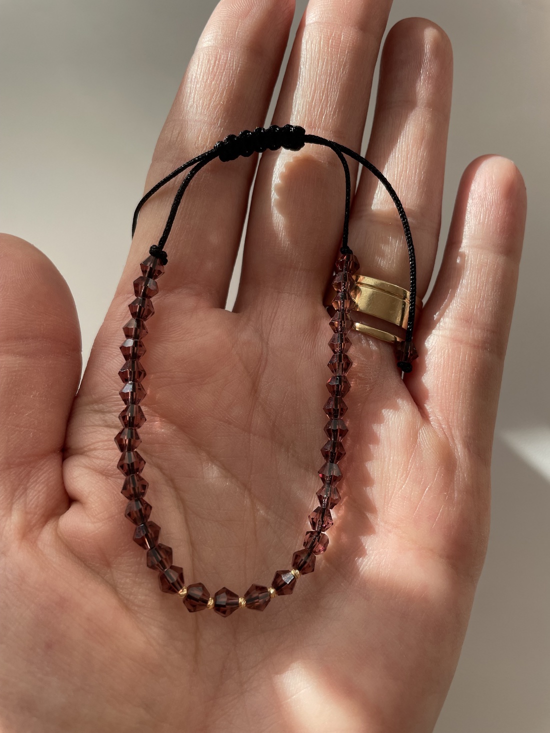 Brățară cu mărgele si bile de aur - bijuterii - brățări - brățări din aur - Artynos.ro