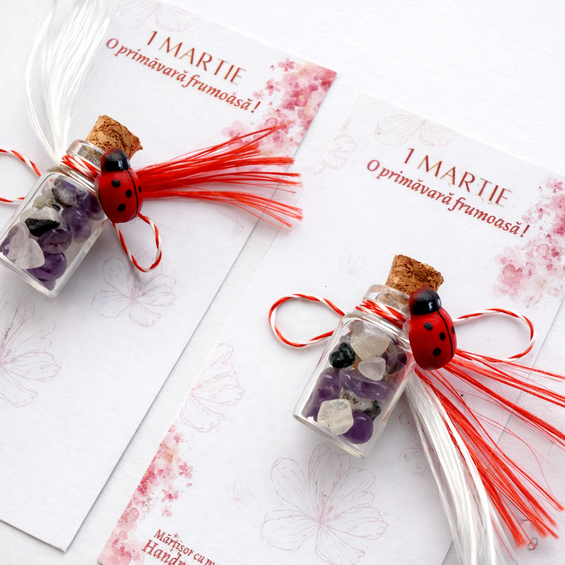 Mărțișor Handmade cu Ametist - bijuterii - mărțișor - Artynos.ro
