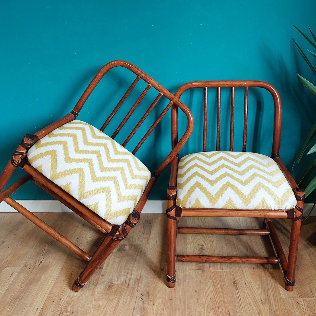 Fotolii vintage de bambus reconditionate  - casă & stil de viață - mobilier artizanal - scaune, taburete, fotolii - Artynos.ro