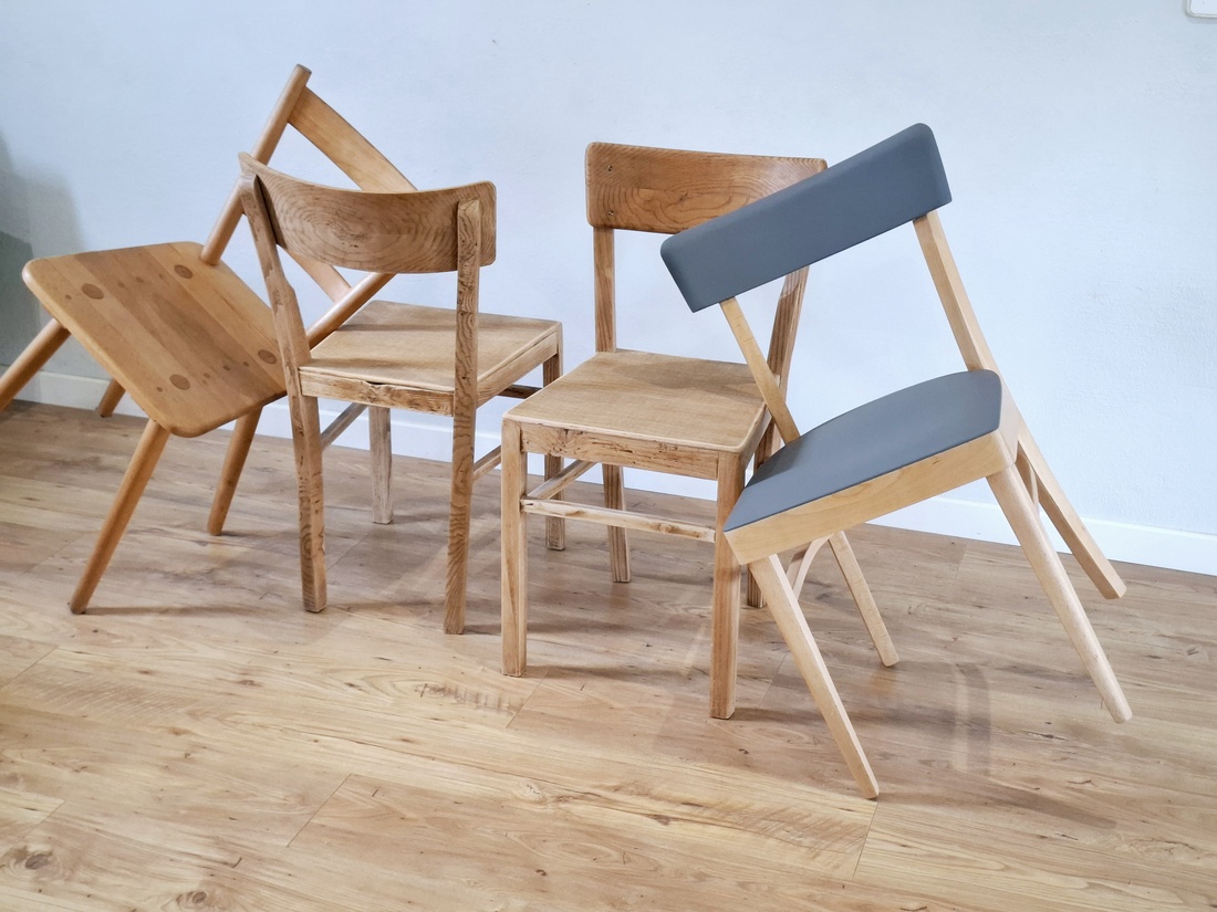 Set de 4 scaune Bistro mix and match reconditionate  - casă & stil de viață - mobilier artizanal - scaune, taburete, fotolii - Artynos.ro Set de 4 scaune Bistro mix and match reconditionate  - casă & stil de viață - mobilier artizanal - scaune, taburete, fotolii - Artynos.ro