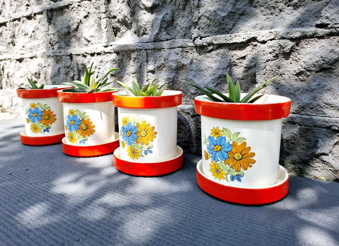 Ghivece ceramice cu farfurioara pentru plante - casă & stil de viață - accesorii pentru casă și grădină - cutii de flori, cutii de balcon - Artynos.ro