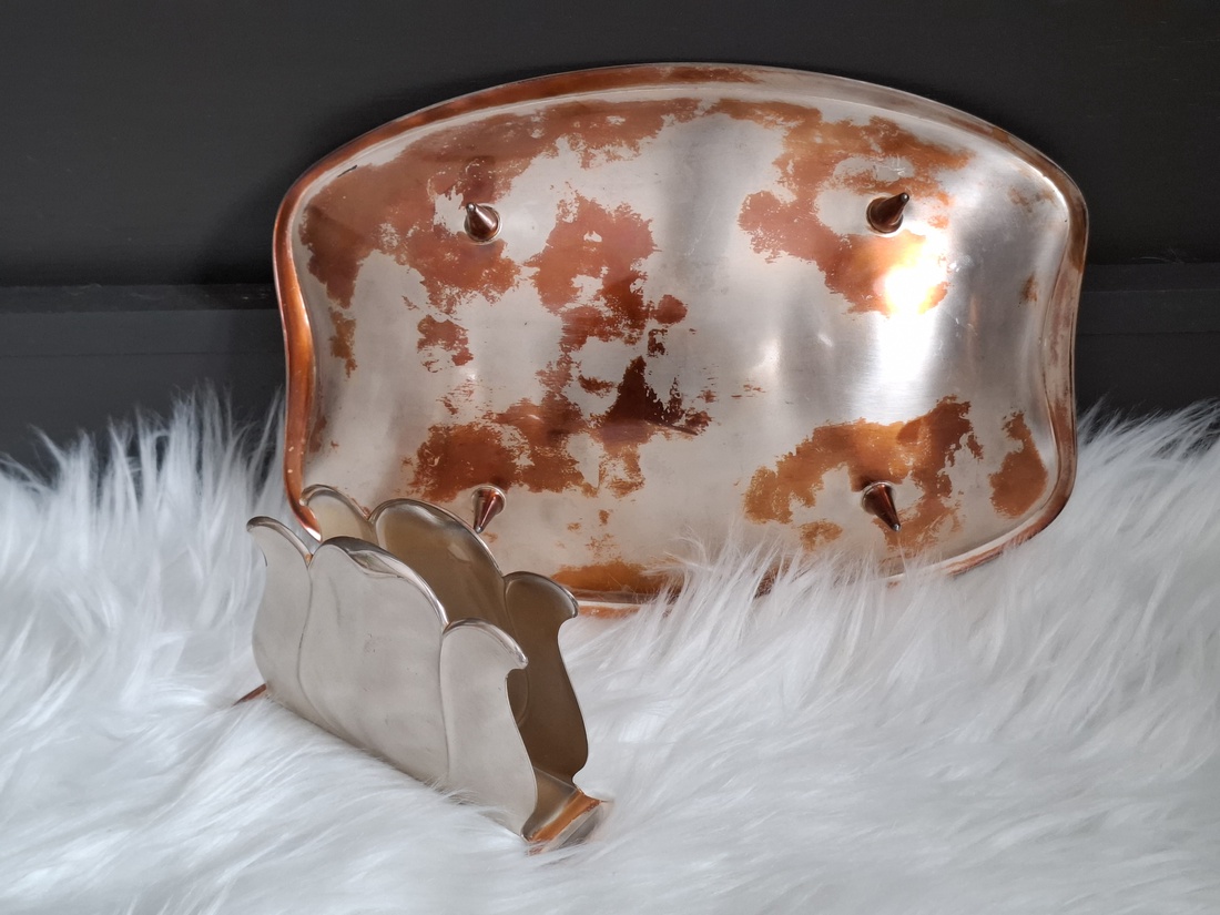 Tavita argintata si suport pentru servetele - casă & stil de viață - echipamente de bucătărie - accesorii de servire - tăvițe - Artynos.ro