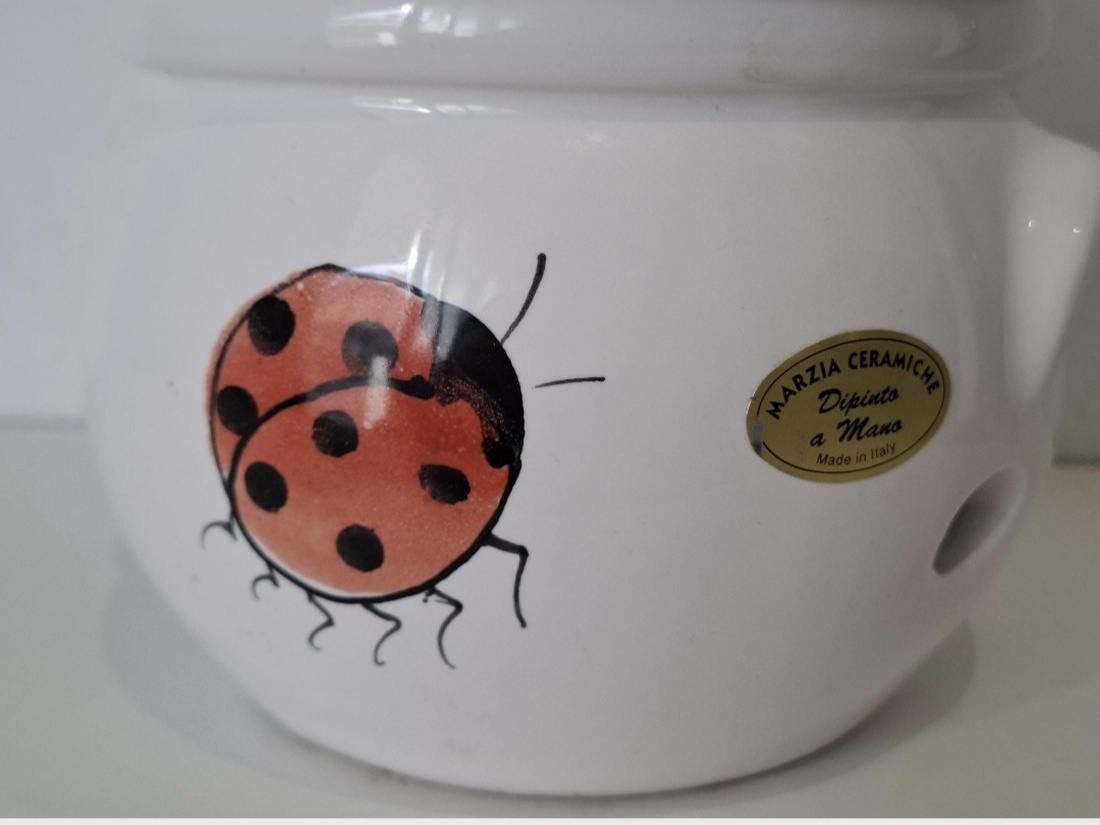 Vas ceramic pentru depozitare usturoi - casă & stil de viață - echipamente de bucătărie - accesorii de depozitare  - recipient de condimente - Artynos.ro