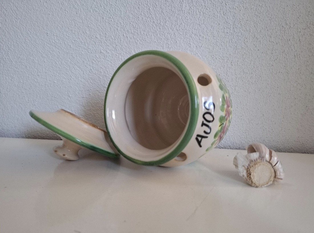 Recipient ceramic pentru pastrare usturoiului - casă & stil de viață - echipamente de bucătărie - accesorii de depozitare  - recipient de condimente - Artynos.ro
