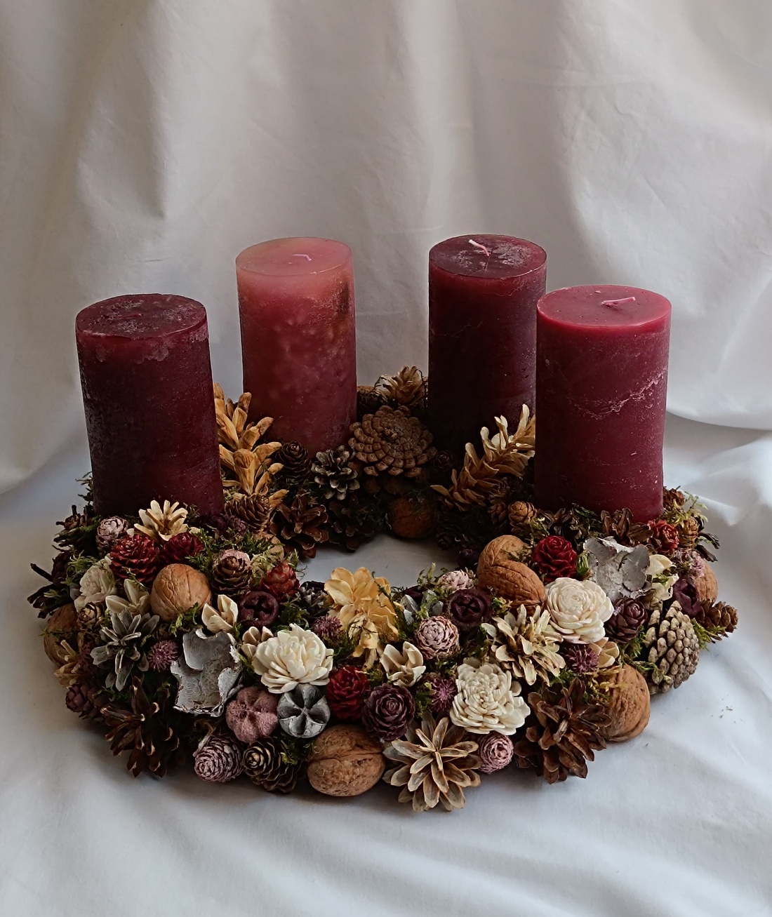 Coronita Advent - crăciun - decorațiuni de advent - decor de lumânări advent - Artynos.ro