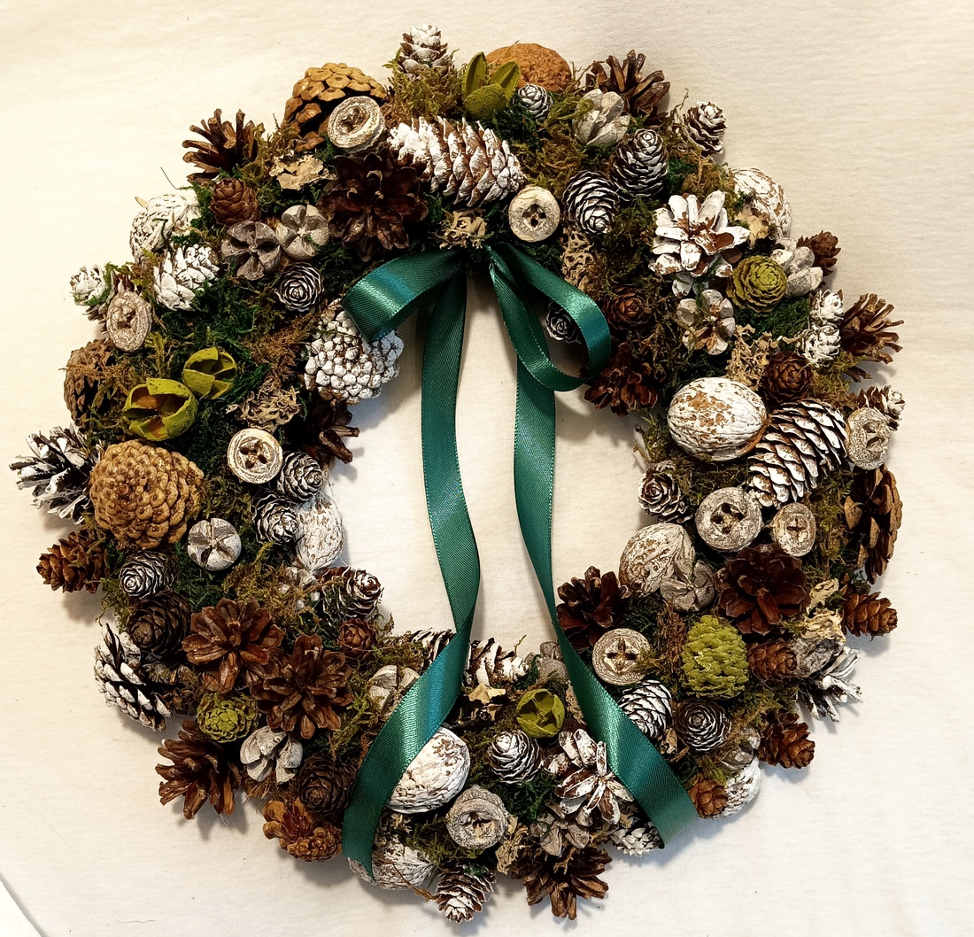 Coronita Craciun/Advent - crăciun - decorațiuni de advent - coroniță advent - Artynos.ro