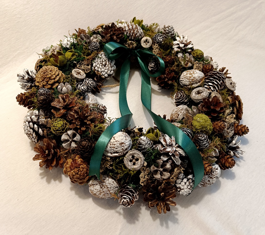 Coronita Craciun/Advent - crăciun - decorațiuni de advent - coroniță advent - Artynos.ro