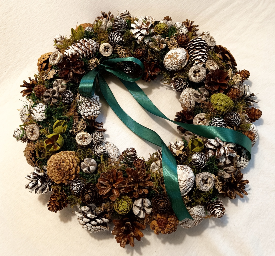 Coronita Craciun/Advent - crăciun - decorațiuni de advent - coroniță advent - Artynos.ro