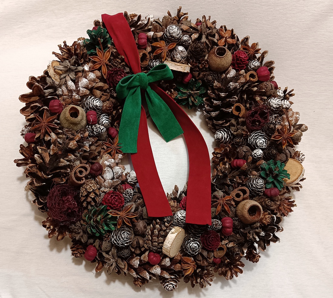 Coronita Craciun/Advent - crăciun - decorațiuni de advent - coroniță advent - Artynos.ro