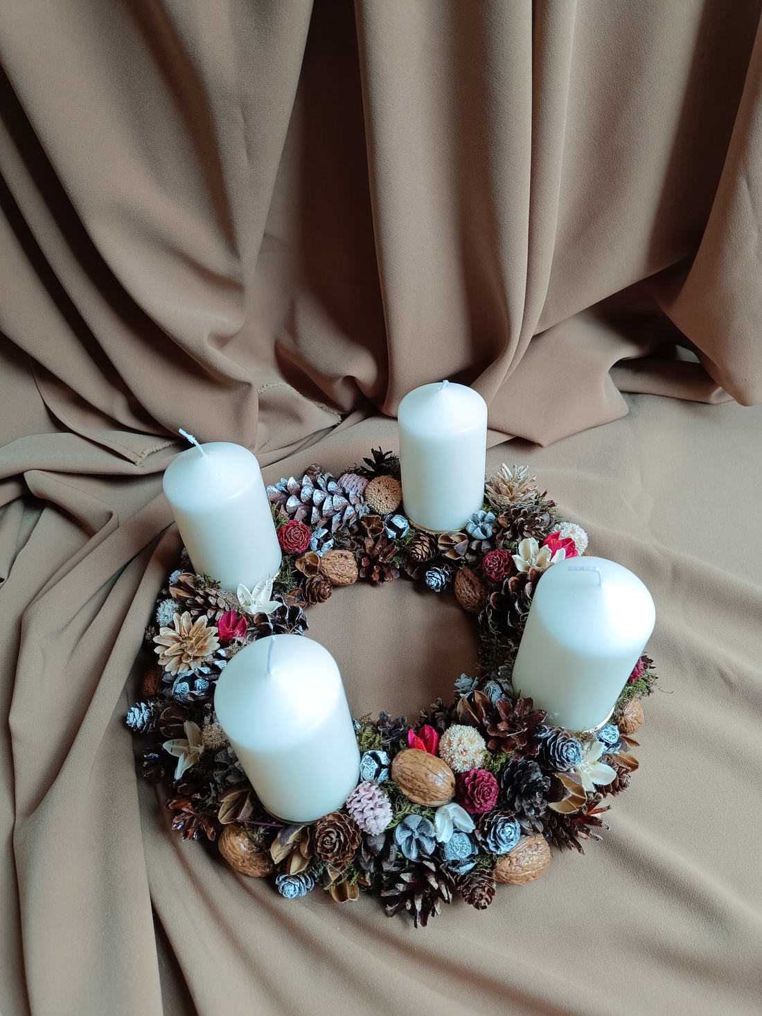 Coronita Advent - crăciun - decorațiuni de advent - coroniță advent - Artynos.ro