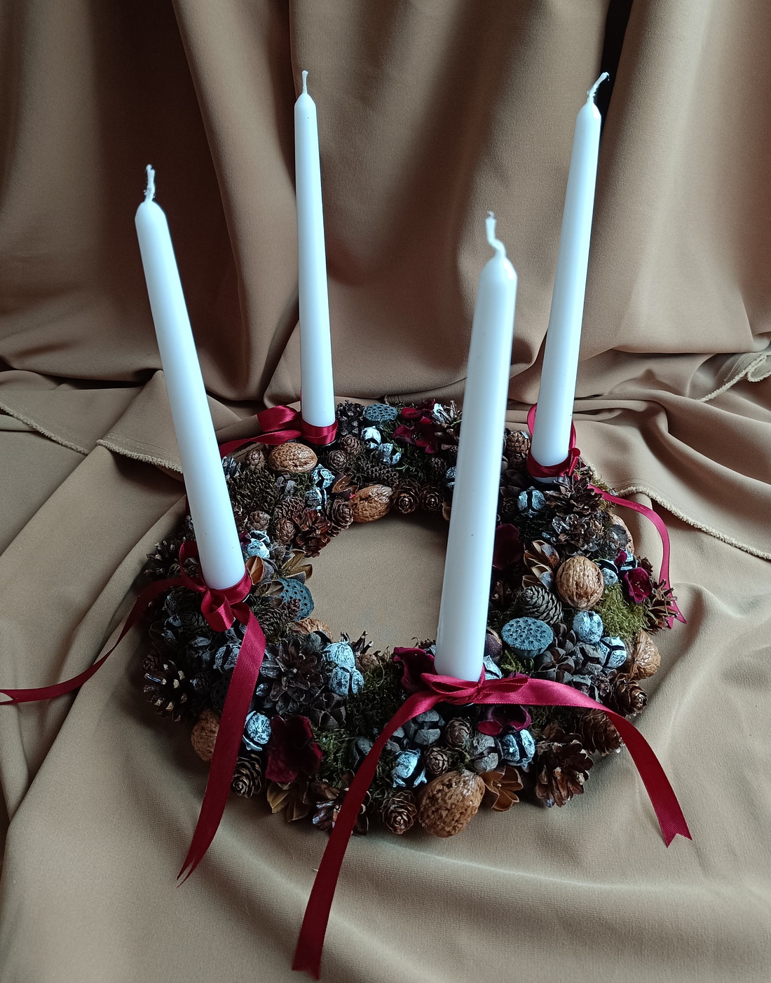 Coronita Advent - crăciun - decorațiuni de advent - coroniță advent - Artynos.ro