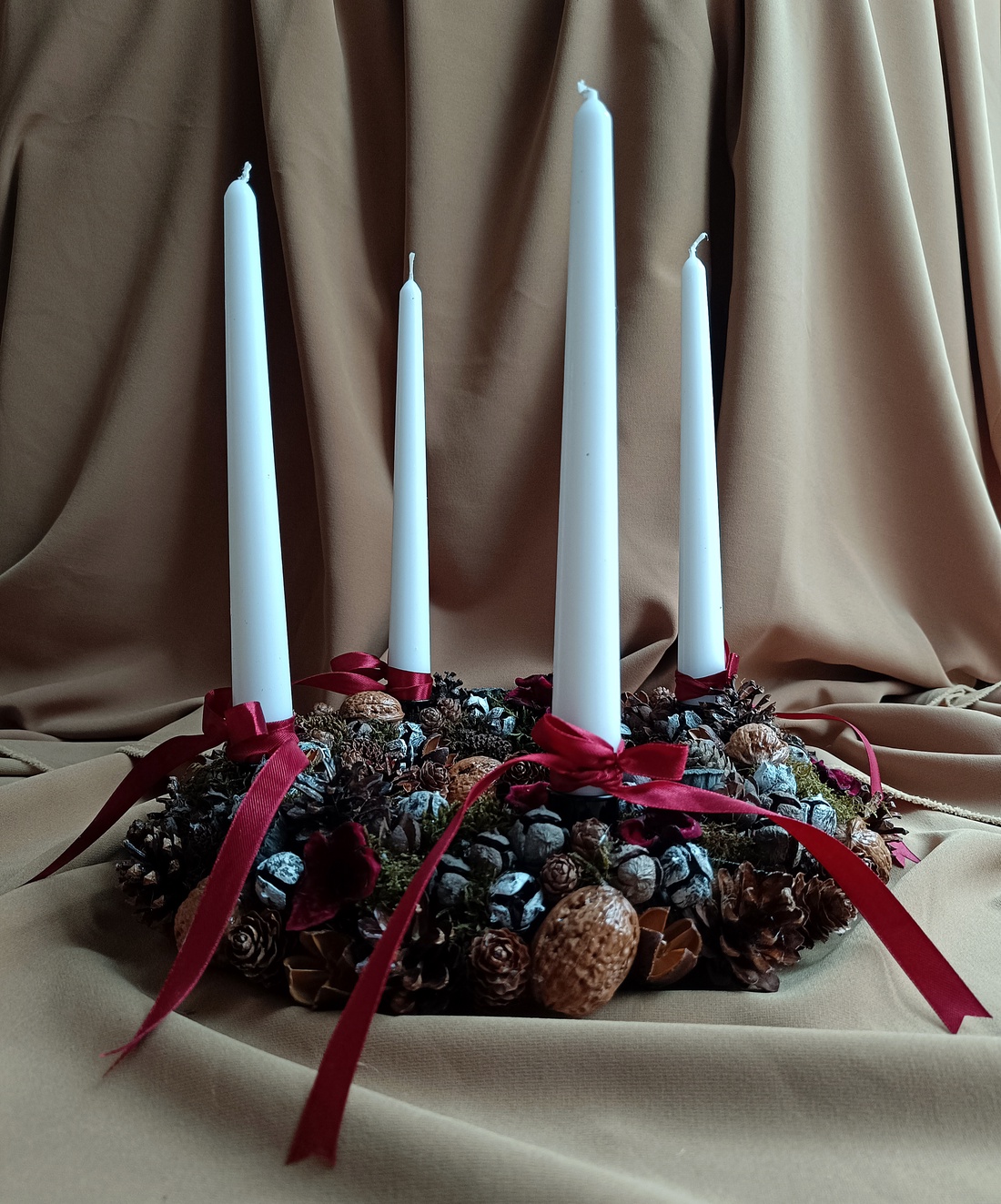 Coronita Advent - crăciun - decorațiuni de advent - coroniță advent - Artynos.ro