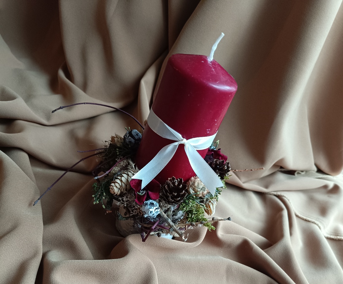 Lumanare Craciun - crăciun - decorațiuni de crăciun de casă - decor pentru masă de crăciun - Artynos.ro