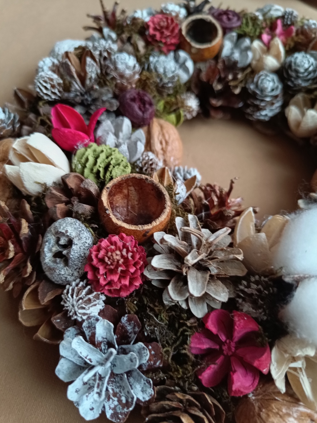 Coronita Craciun/Advent - crăciun - decorațiuni de crăciun de casă - decorațiuni pentru ușă de crăciun - Artynos.ro